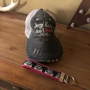 Jeep hat and keychain!
